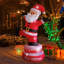 Décoration gonflable à père noël rotatif