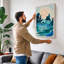 Serenity Coastal - Wrapped Canvas-2068387162-2068387159