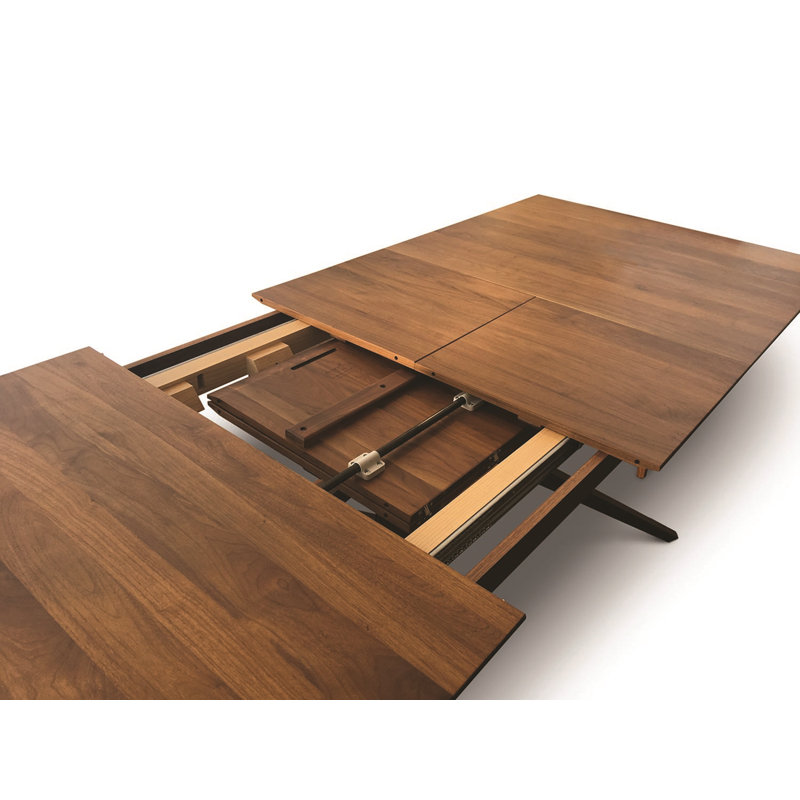 Exeter 48" Fixed Solid Wood Dining Table, 72" L x 48" W, Saddle Cherry