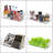2 Pack Acrylic DVD/CD Storage Box, Clear DVD Holder Case with Handles, Stackable Storage Container Shelf Organizer Bin