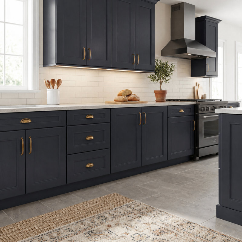 Dwelling Full Access Finish Chip, Gunmetal Blue, Maple