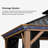 Purple Leaf Outdoor Wood Grain Aluminum Frame Gazebos-120280642-120494243