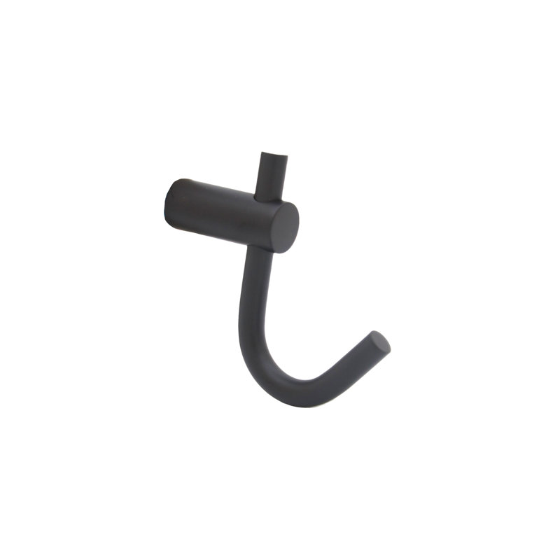 Single Robe Hook, Satin Black