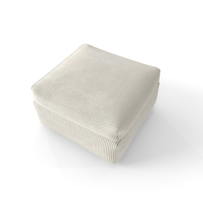 Repose-pieds modulaire JOKO de 34 po avec repose-pieds rectangulaire et siège sans accoudoirs, compatible avec les ensembles modulaires de salon, vendu individuellement