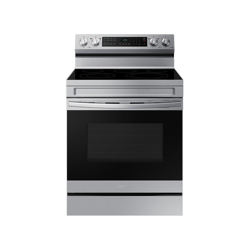 Samsung 6.3 cu. ft. Smart Freestanding Electric Range with No-Preheat Air Fry & Convection, Stainless Steel