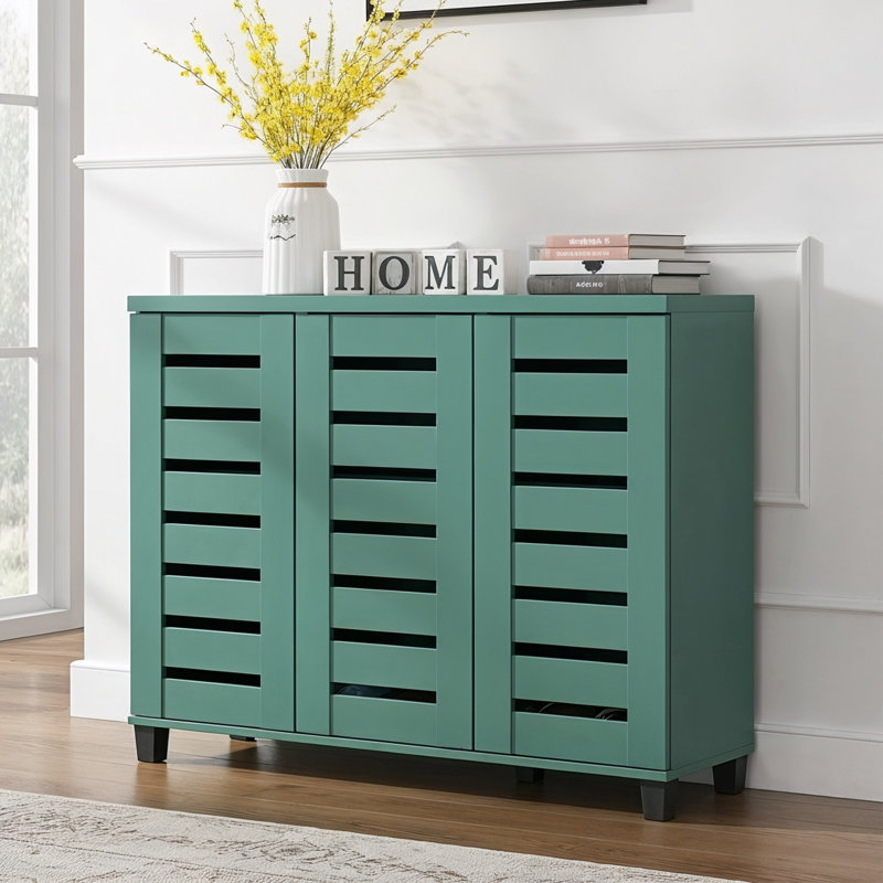 Lismore Shoe Storage Cabinet Up to 20 Pairs, Dusty Teal