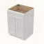 Armoire blanche Shaker avec tiroir à fermeture en douceur et portes doubles
