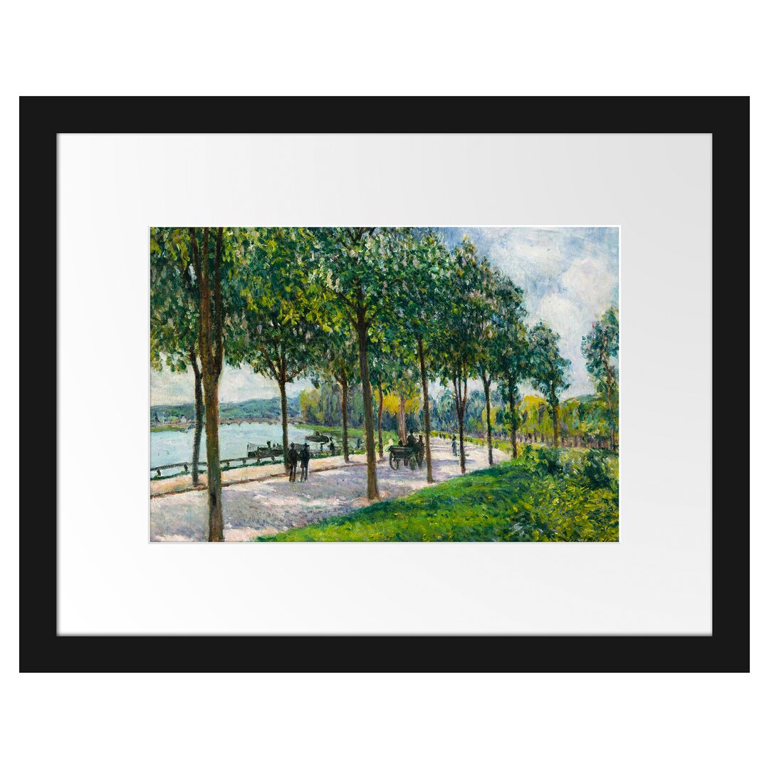 Gerahmter Kunstdruck Allée of Chestnut Trees von Alfred Sisley