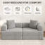 2 Seater Chenille Loveseat-726973910