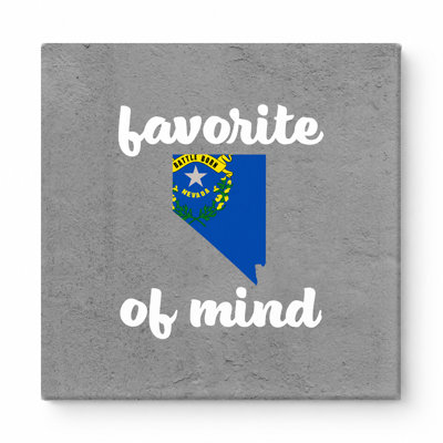 Favorite State of Mind — Nevada — Square Canvas Wall Art