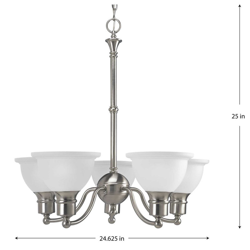 Lustre classique/traditionnel ombré 5 lumières Vangorder