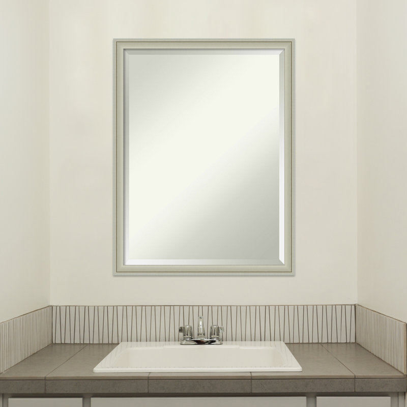 Miroir mural Florence, 25,75 po x 19,75 po, Argent