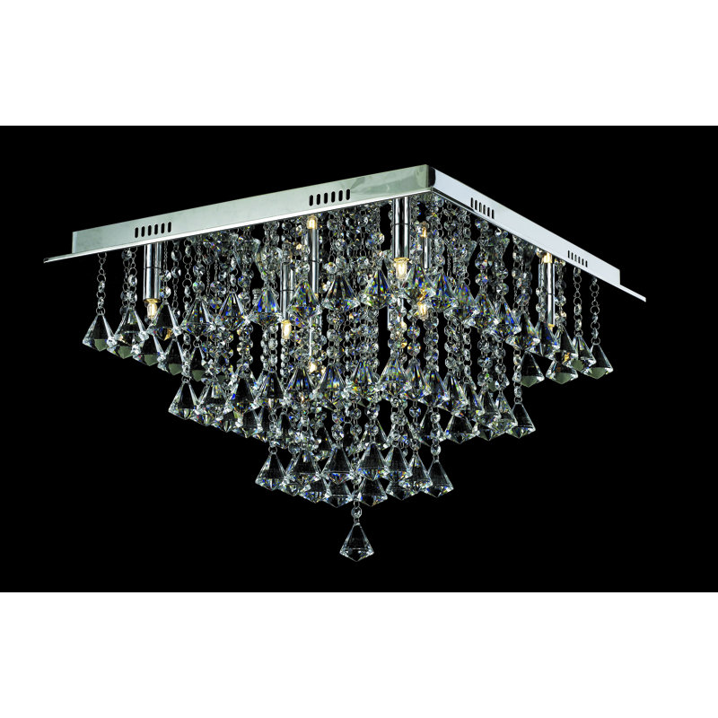 Crystal Semi Flush Mount