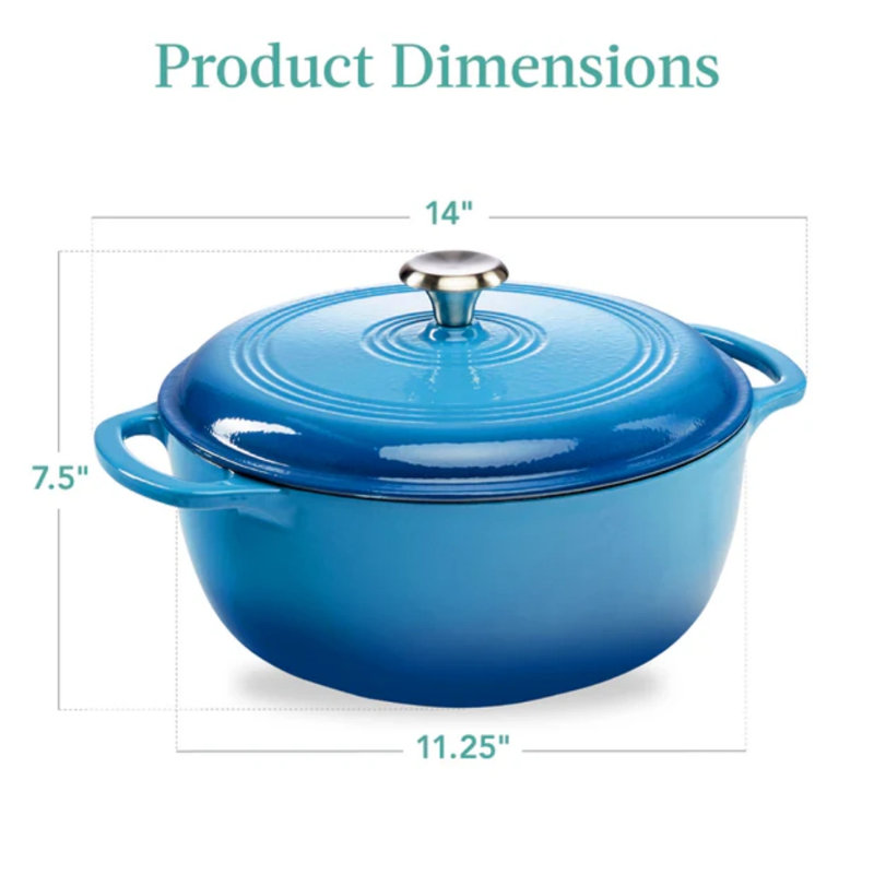 Dutch Oven- 6Qt, Blue