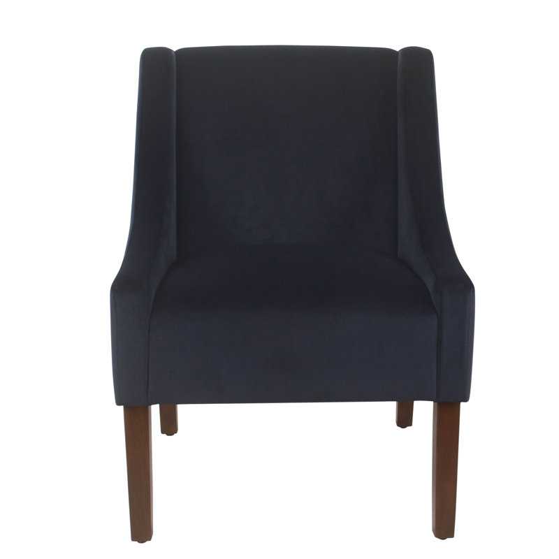 Fauteuil en polyester 62,87 po Myia, Velours marine