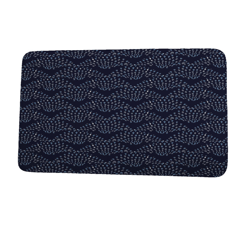 Tapis de bain Glenwood, l 17 po x L 24 po, Bleu