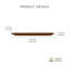 Tablettes murales flottantes en bois Sephine