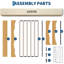Structure de lit simple en bois TG-129473838-129473842