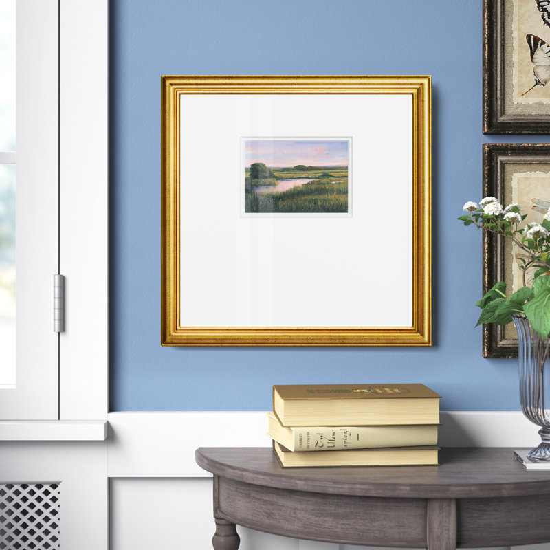 «Spring Marsh Ipremium», reproduction encadrée, L 17 po x H 17 po , Papier avec cadre doré de qualité supérieure