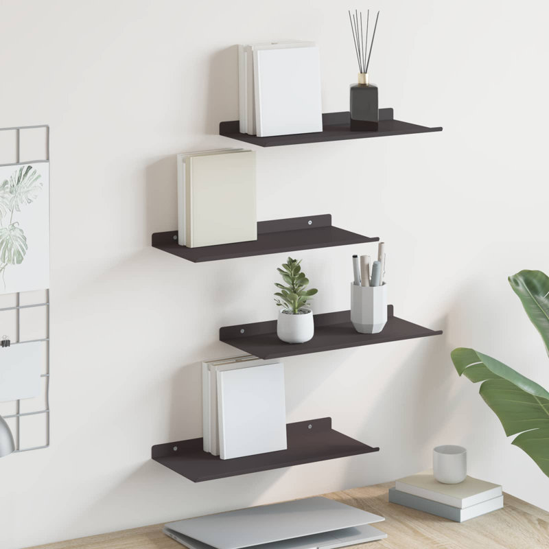 Steel Floating Shelf, Black