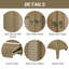 Meuble-lavabo 24 po sans lavabo, base seulement, armoire en rotin avec portes et tiroir, cadre solide et panneau de fibres à densité moyenne, naturel