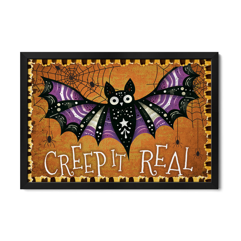 «Creep It Real Bat», reproduction d'art murale, affiche de galerie, H 16 po x l 24 po
