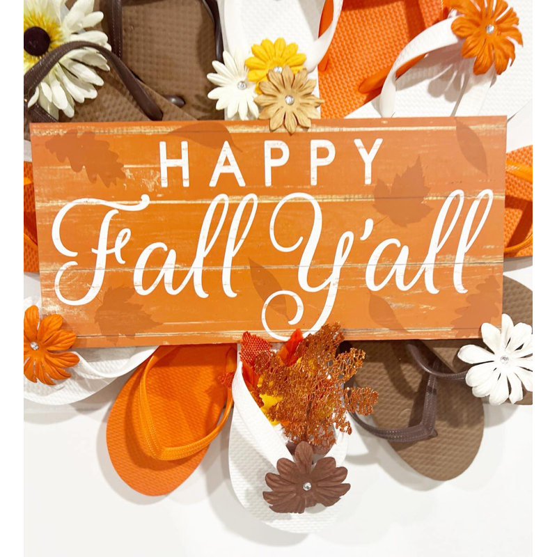 Happy Fall Y'all Wreath