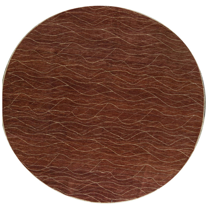 Silk Area Rug in Brown