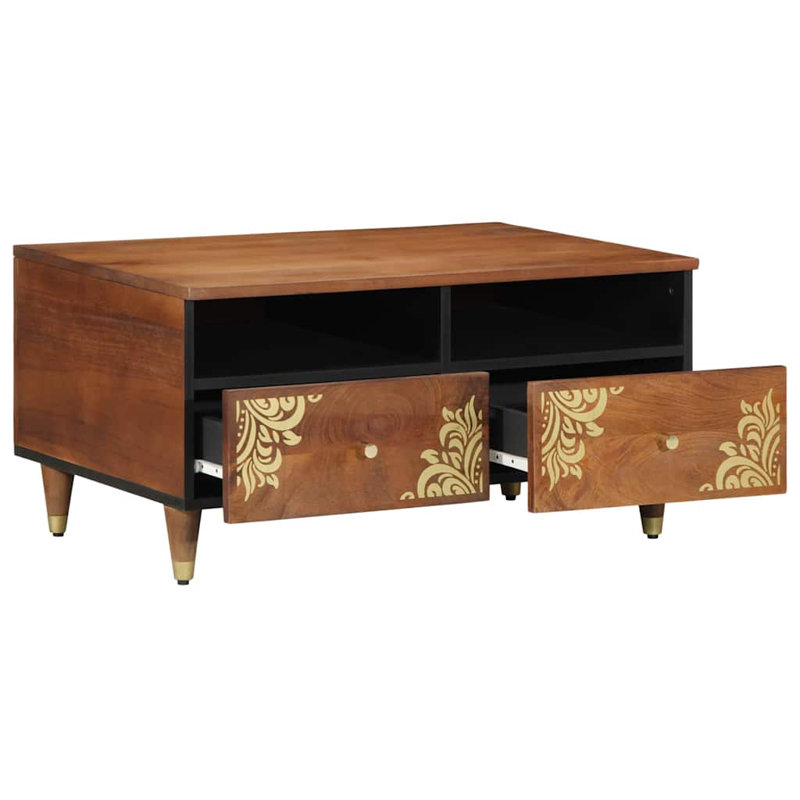 Solid Wood Coffee Table with Storage