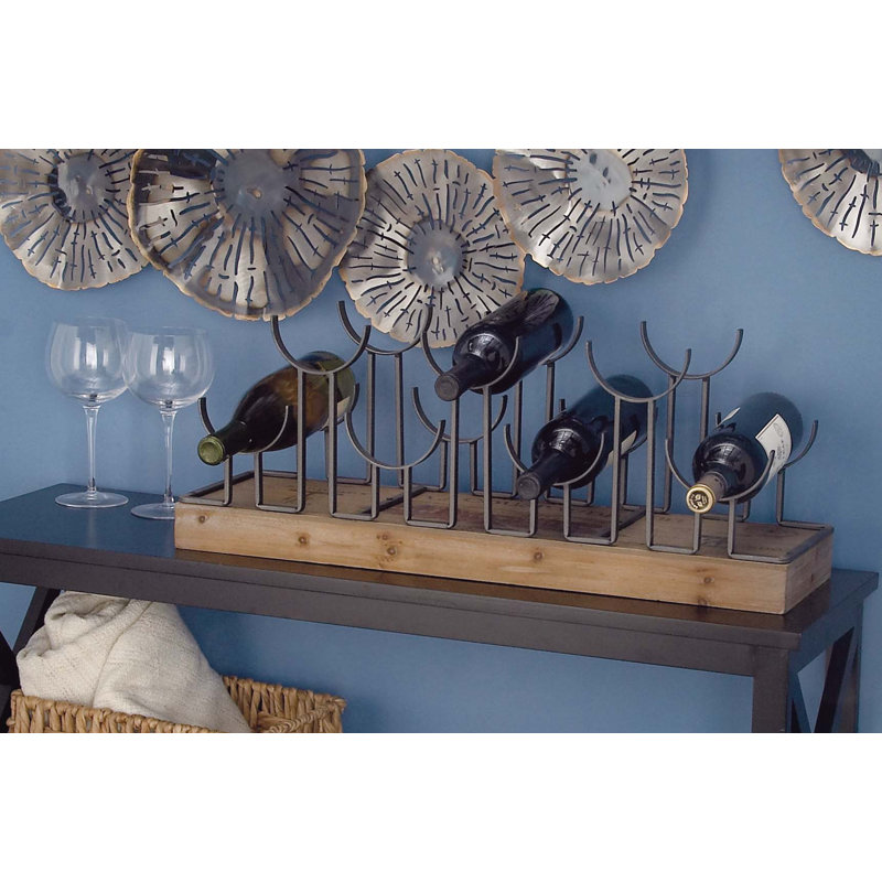 Briscoe 7 Bottle Tabletop Wine Bottle Rack in