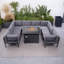 Berdene Wicker 8 - Person Garden Lounge Set with Cushions