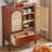 Walnut Solid Wood Rectangular Console Table-460916473