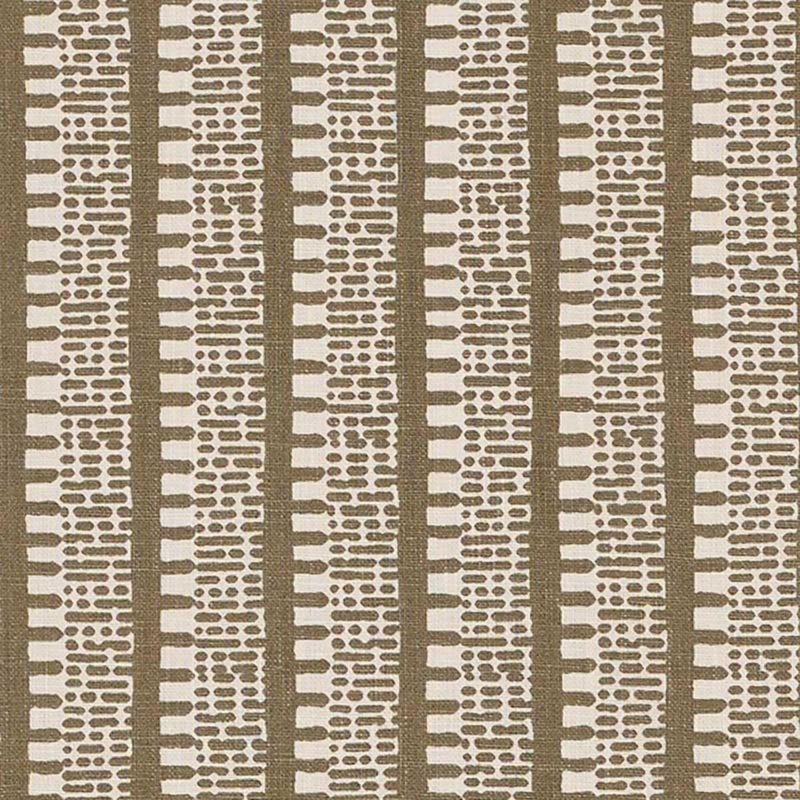 Tissu kiosque Schumacher x Veere Grenney, Brun Berber
