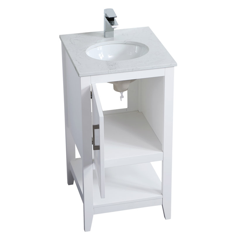 Ensemble de meuble-lavabo simple 18 po Scottsbluff, Blanc