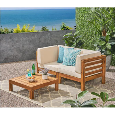 Ensemble de 3 sièges avec table basse