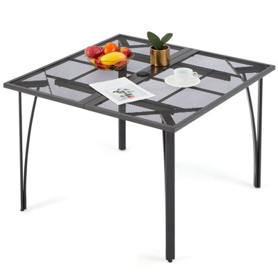39.4" Square Patio Dining Table 
