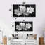 «Botanical Magic Black and Orchids Photo II», ensemble d'art mural sur toile Orchidées-1175358630