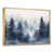 Toile avec cadre flottant or