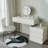 Makeup Vanity with Light mirror,5 drawers