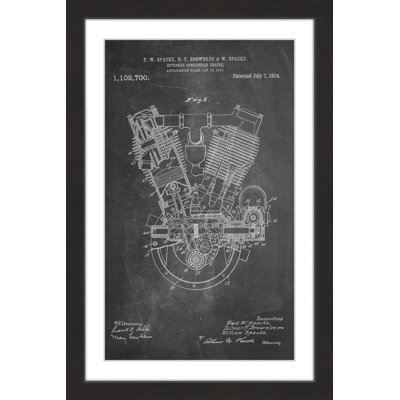 " Engine 1914 Chalk " Print