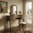 46" W Transitional Vanity W/ Stool, Espresso