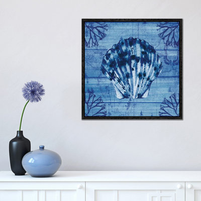 Indigo Scallop by Susan Jill - Print on Canvas