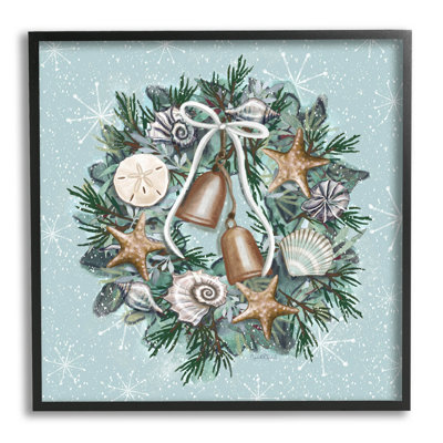 Couronne de coquillage nautique par Elizabeth Tyndall - Peinture sur toile