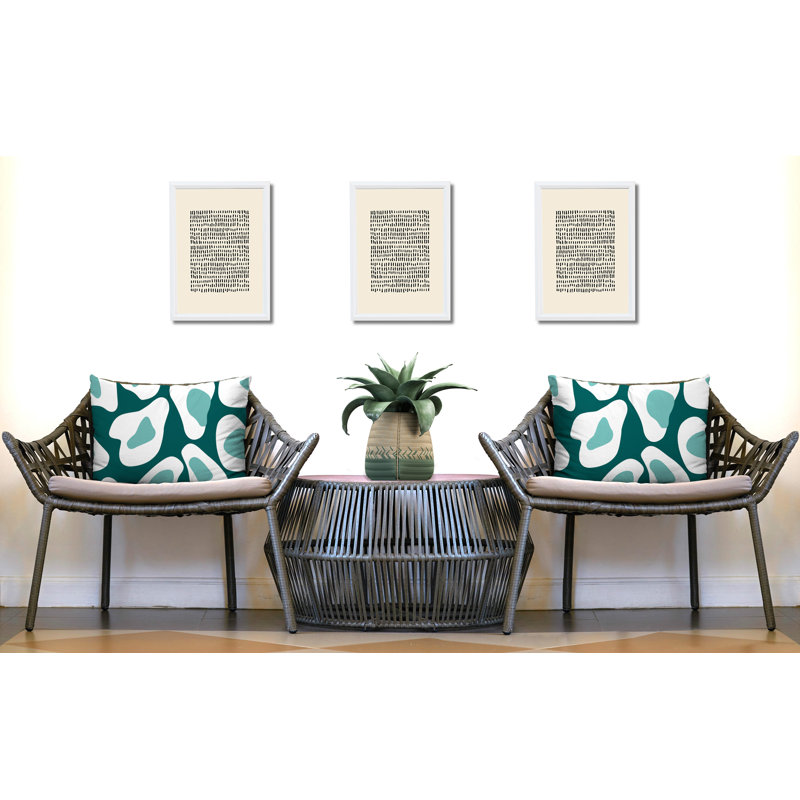 Oreiller réversible intérieur / extérieur Ziny, 25x18, Teal