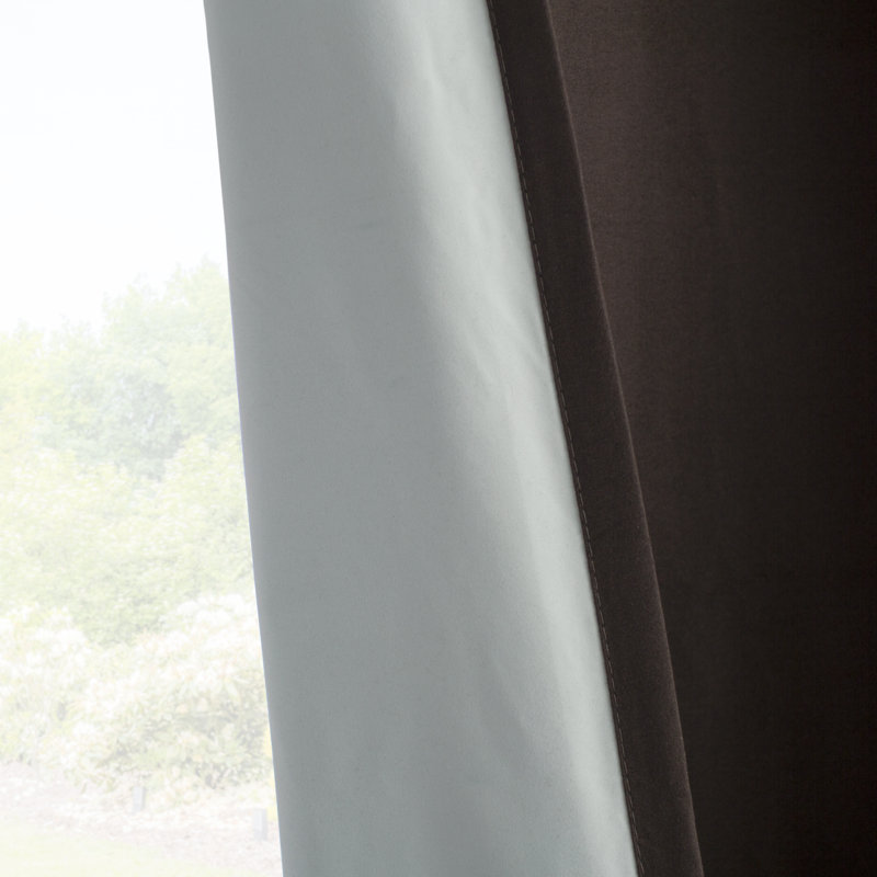 Thermal 100% Blackout Grommet Curtain Panel - Basics by Wayfair™, 40" W x 84" L, Cocoa