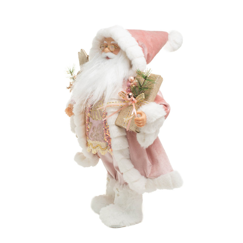 Père Noël rose à paillettes