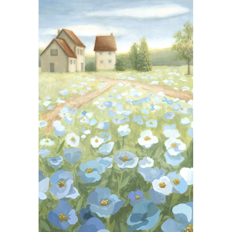 Pré bleu, H 36 po x l 24 po x P 1,25 po