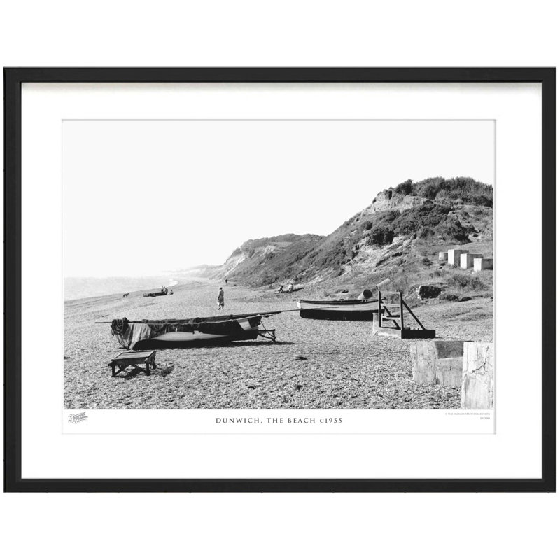 Dunwich, The Beach C1955 by Francis Frith - Single Picture Frame Print, 45cm H x 60cm W x 2.3cm D