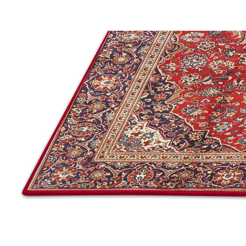 Tapis traditionnel rouge / brun Belterra, Rectangle 5 pi x 7 pi