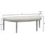 Banc rembourré capitonné beige clair Coastal